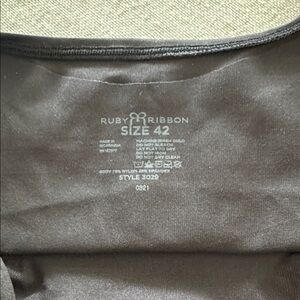 Ruby Ribbon Black Classic Scoop Neck Bra size 42 style #. 0321